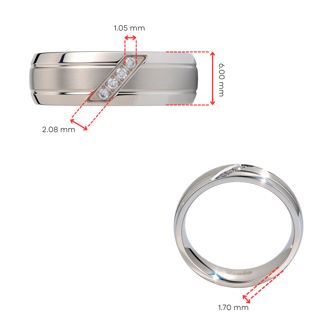 Anillo Acero Promesa - Mujer