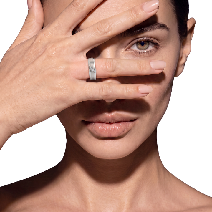 Anillo Acero Promesa - Mujer