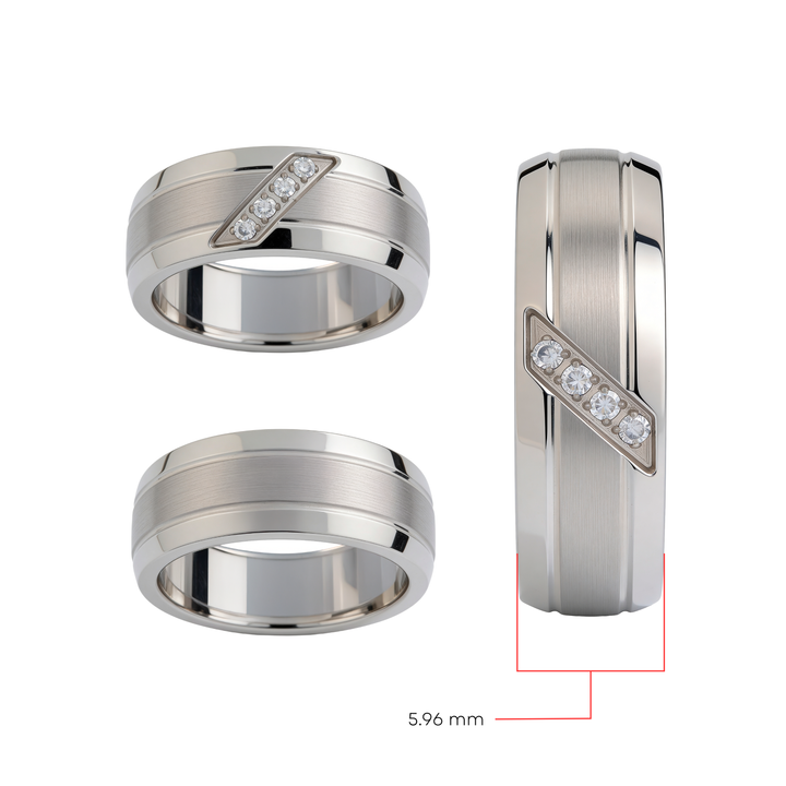Anillo Acero Promesa - Mujer