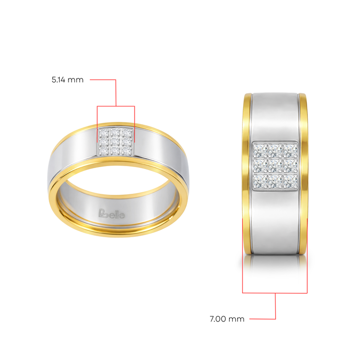 Anillo Acero Destello - Mujer