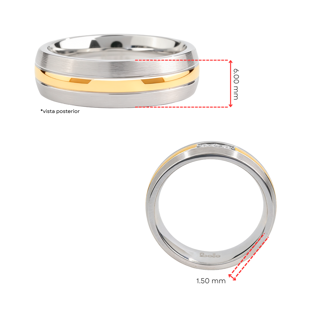 Anillo Acero Unión - Mujer