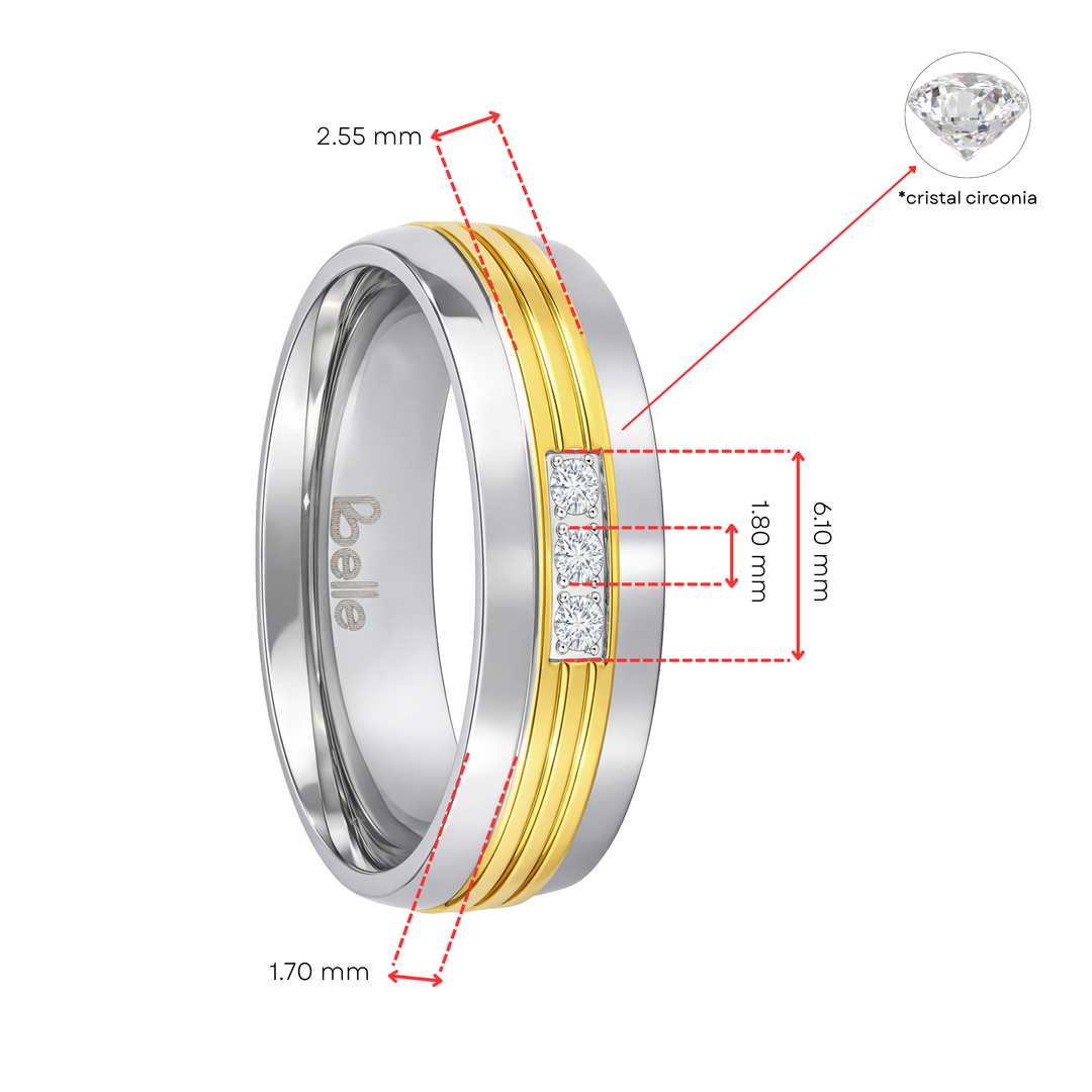 Anillo Acero Elegance - Mujer