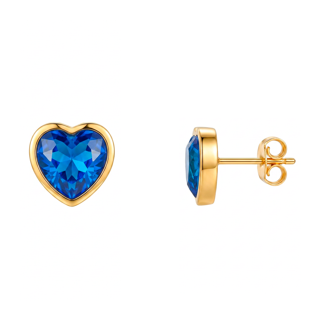Aretes Acero Blue Crush