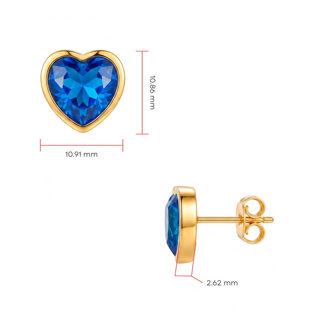 Aretes Acero Blue Crush