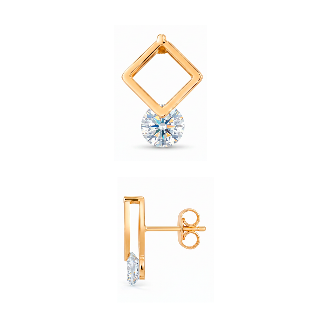 Aretes Acero Liliana