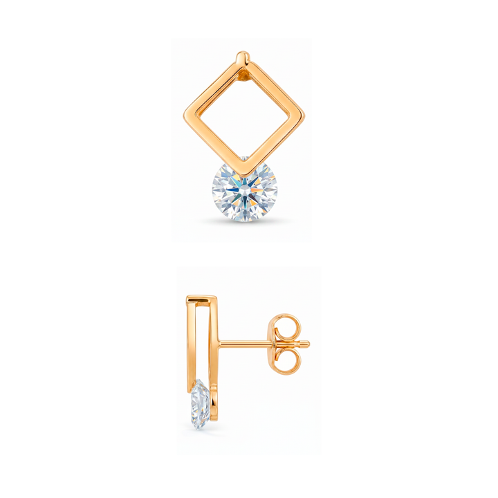 Aretes Acero Liliana