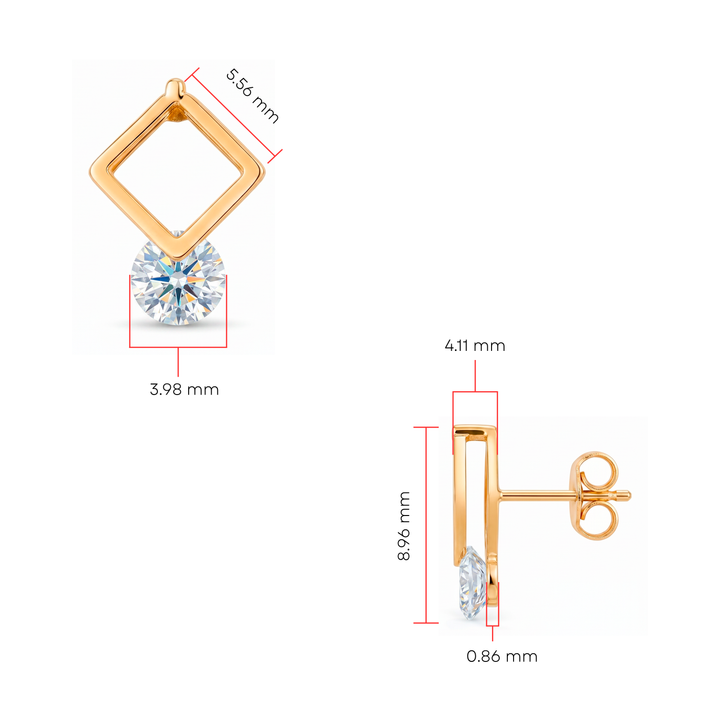 Aretes Acero Liliana