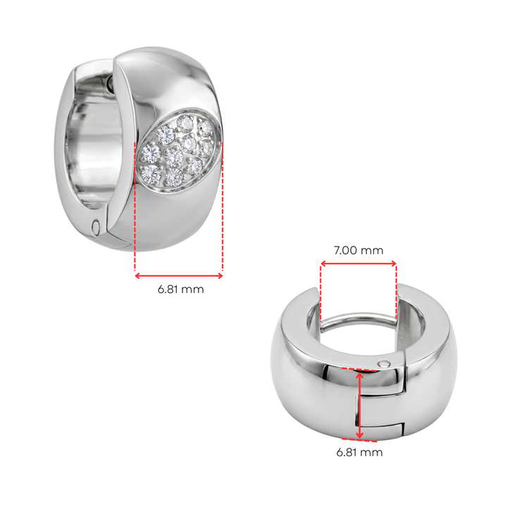 Aretes Argollas Acero Stellar Hoops