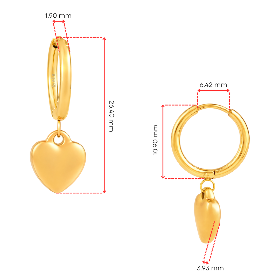 Aretes Argollas Acero Lovely