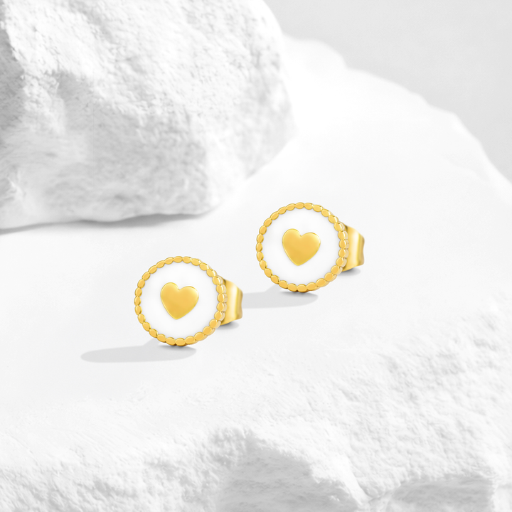 Aretes Acero Cúspide de Amor