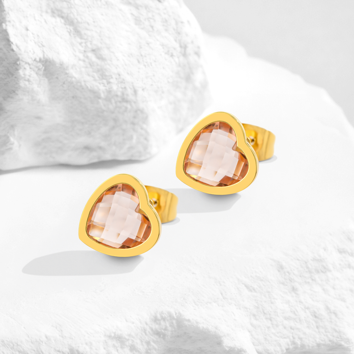 Aretes Acero Nude Heart