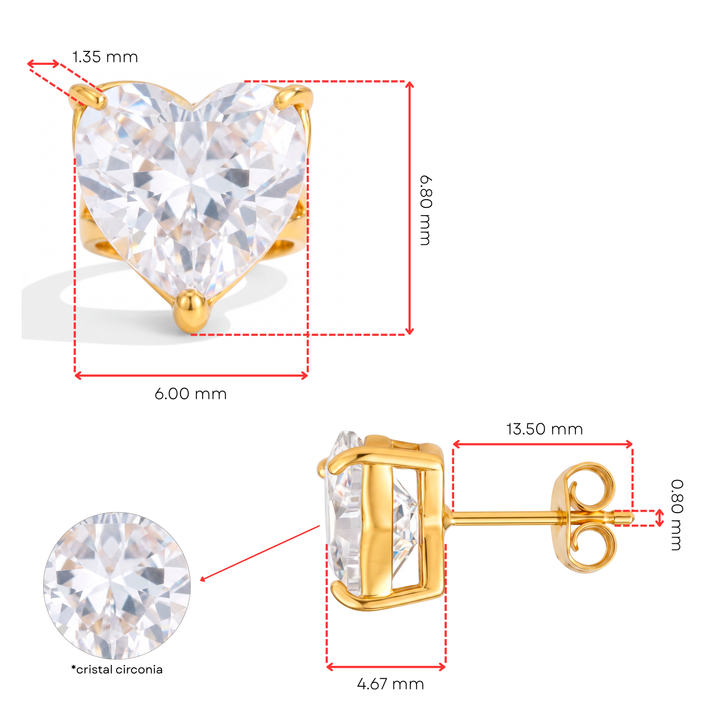 Aretes Acero Noa