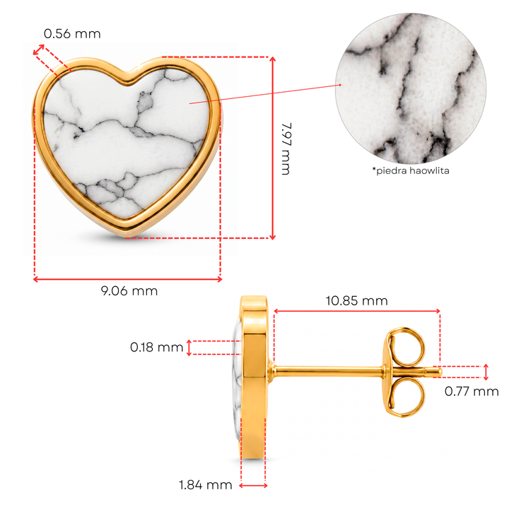 Aretes Acero Haowlita Gaia Love
