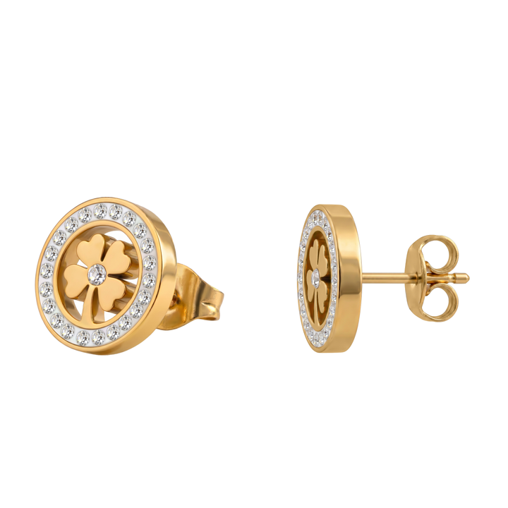 Aretes Acero Trébol del Rocío