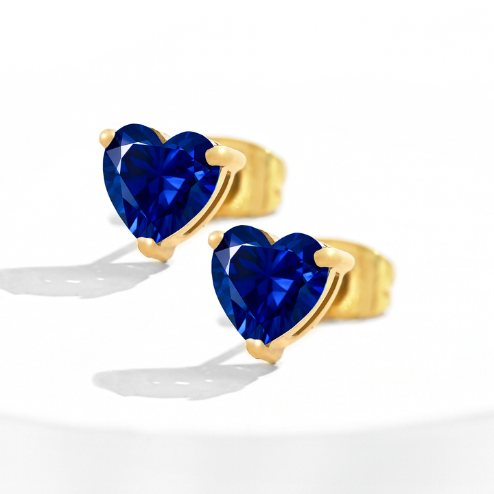 Aretes Acero en Baño de Oro Blanco Océano de Amor