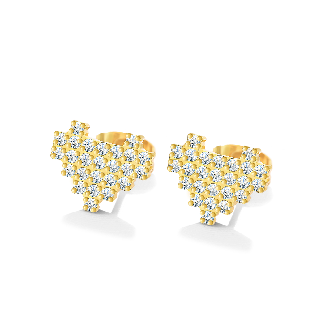 Aretes Pixel Heart