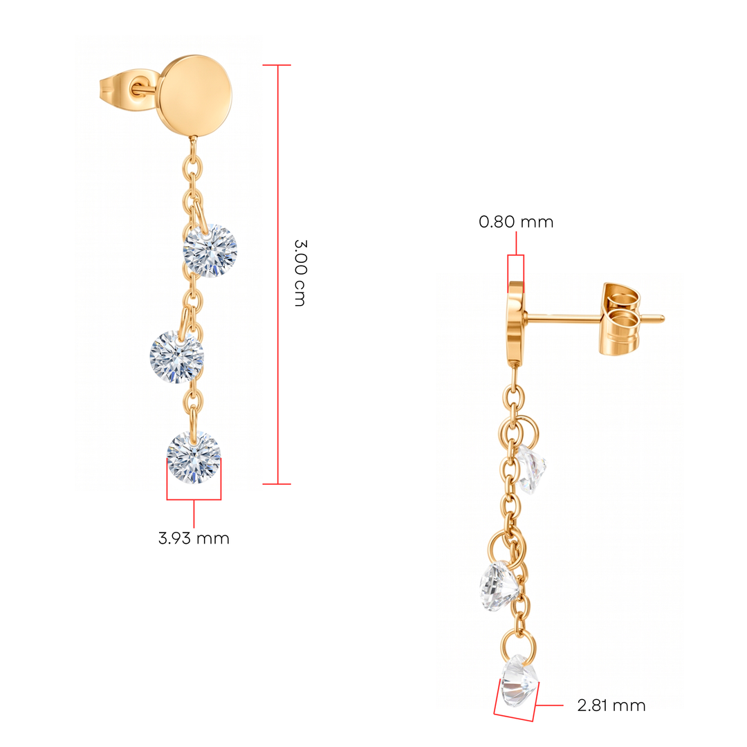 Aretes Acero Glow Drop