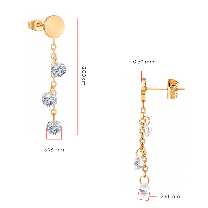 Aretes Acero Glow Drop