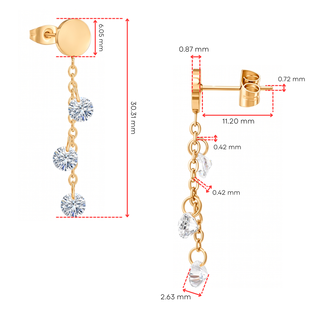 Aretes Acero Glow Drop
