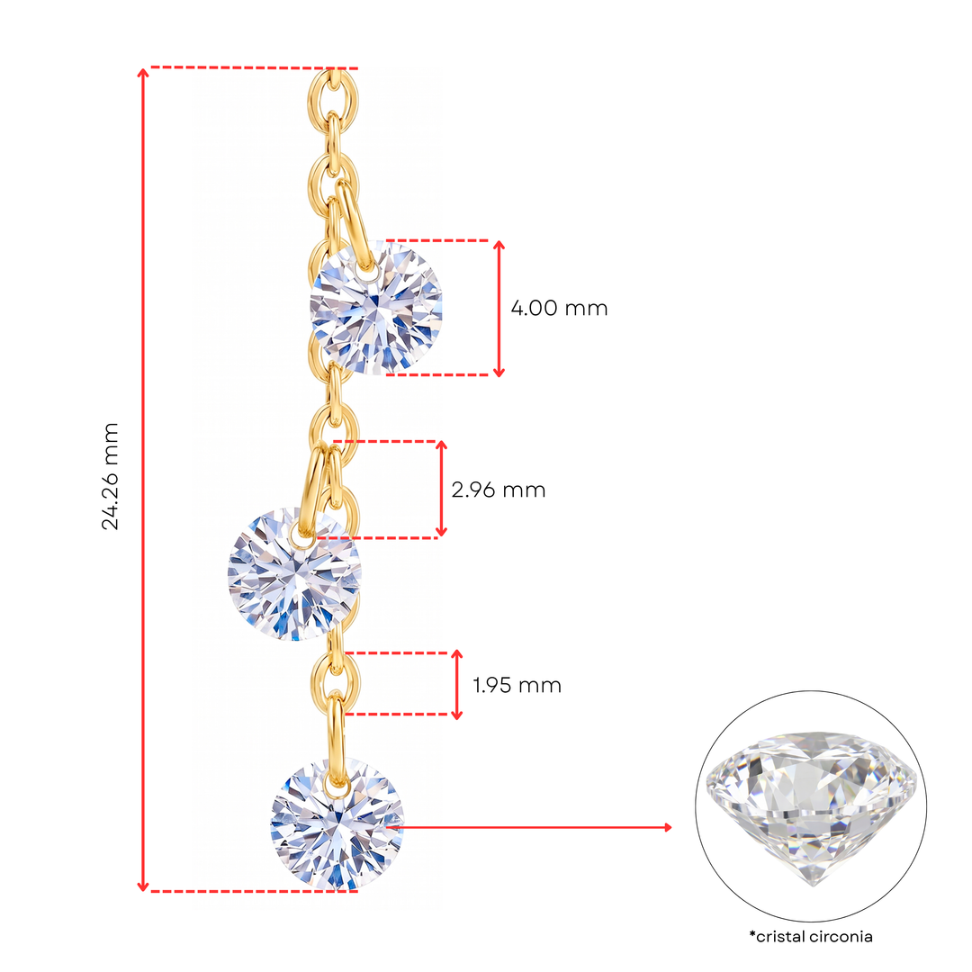 Aretes Acero Glow Drop