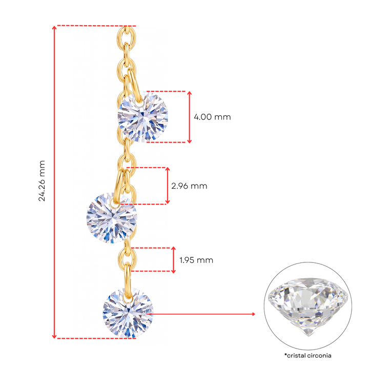 Aretes Acero Glow Drop