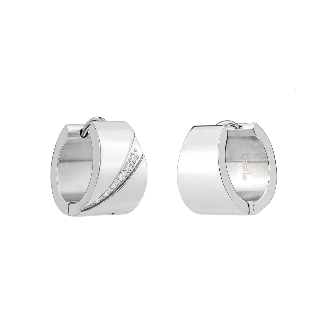 Aretes Argollas Acero Stella Maris