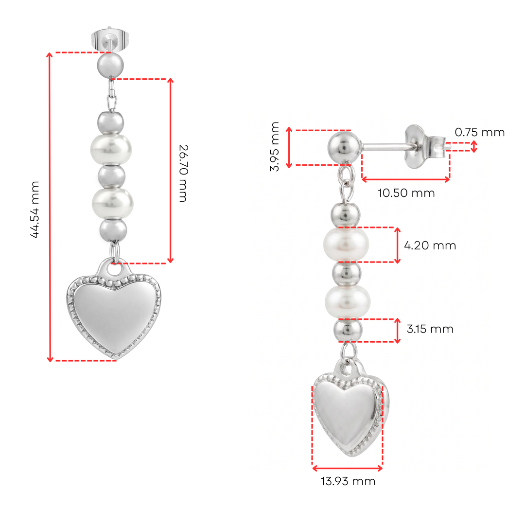 Aretes Acero Sweet Romance