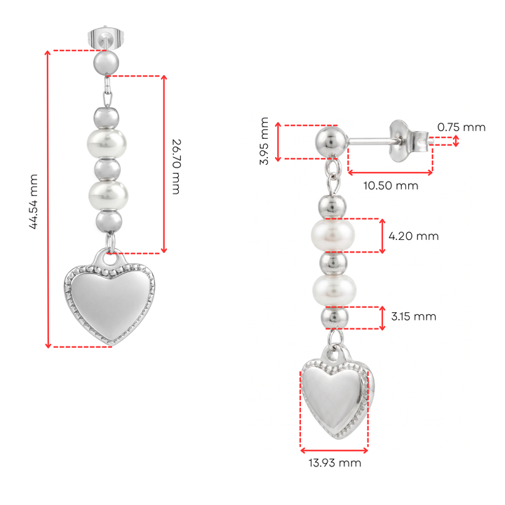 Aretes Acero Sweet Romance
