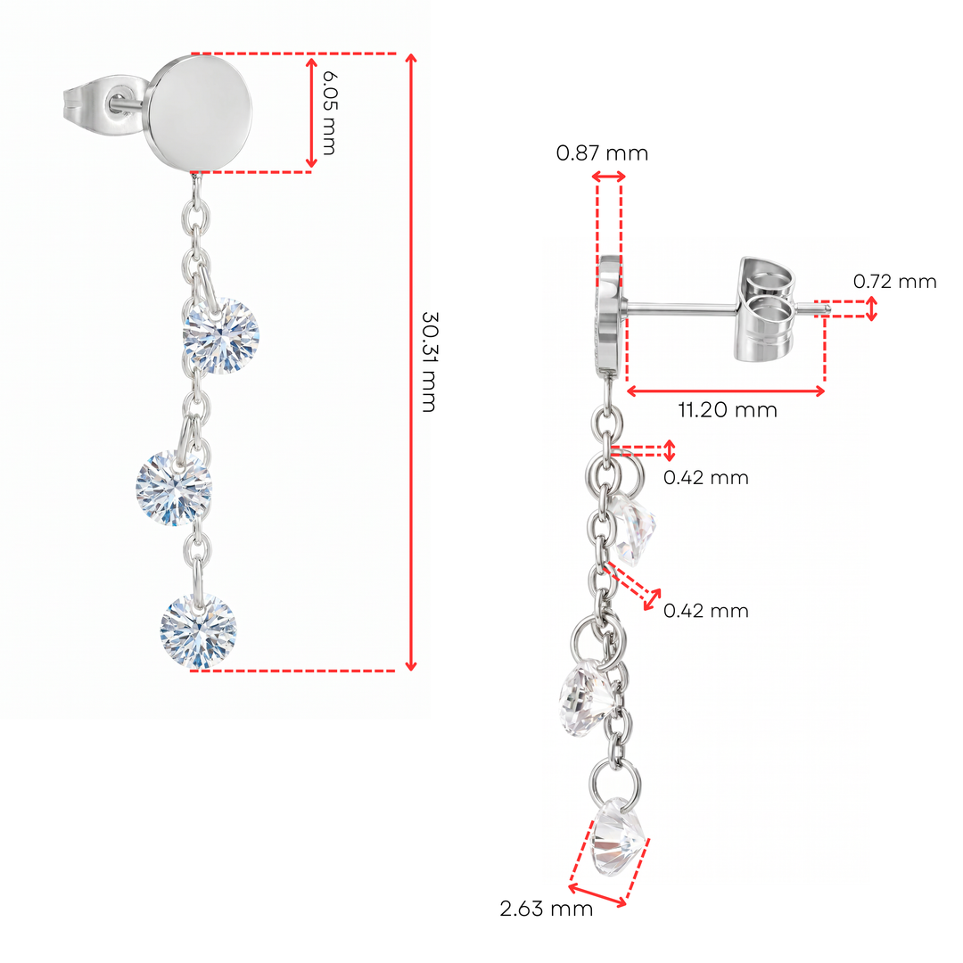 Aretes Acero Estelar