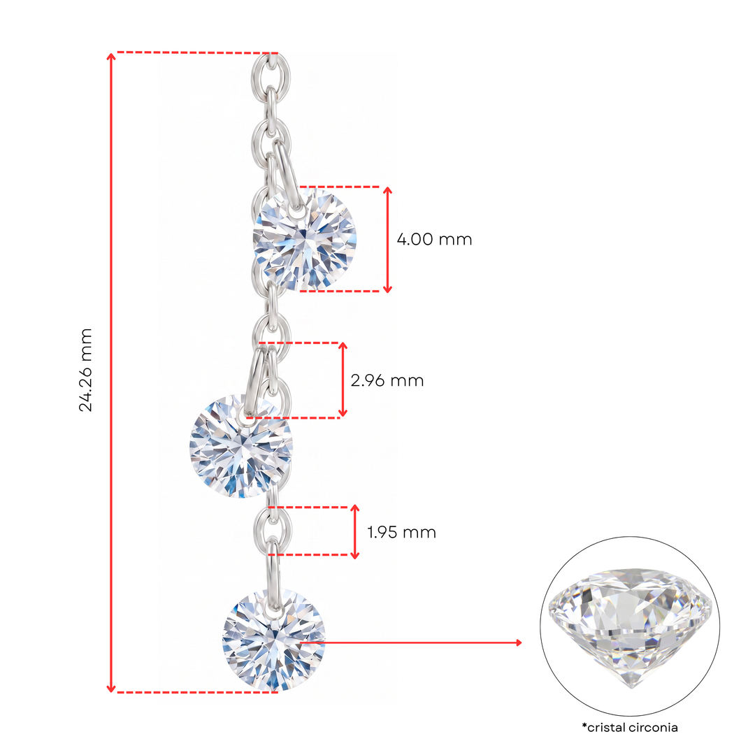 Aretes Acero Estelar