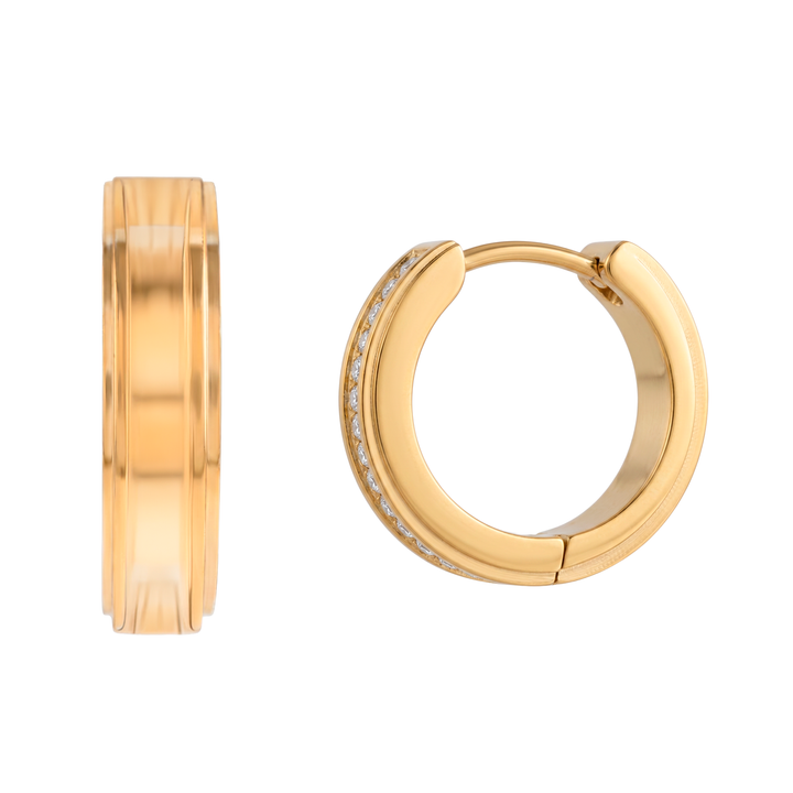 Aretes Argollas Acero Claridad