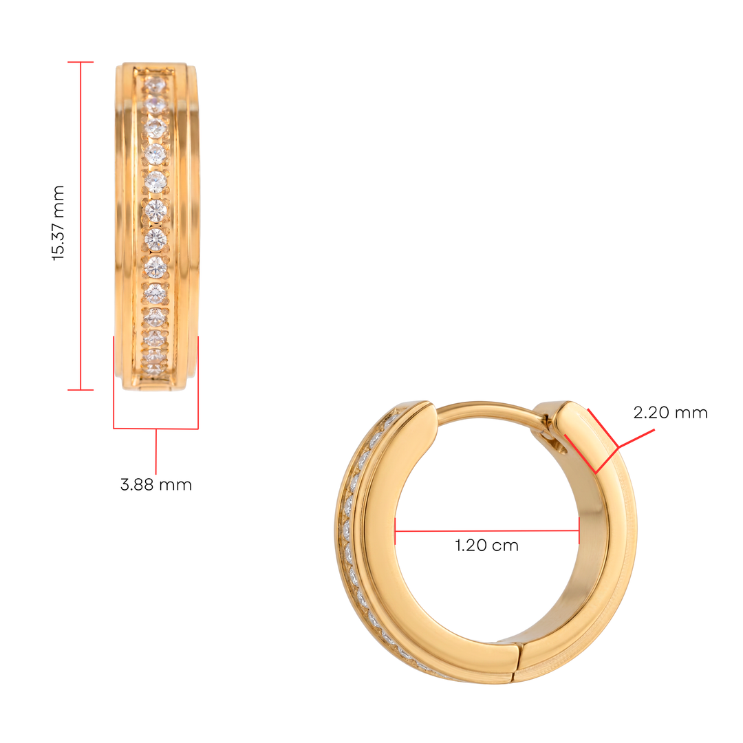 Aretes Argollas Acero Claridad
