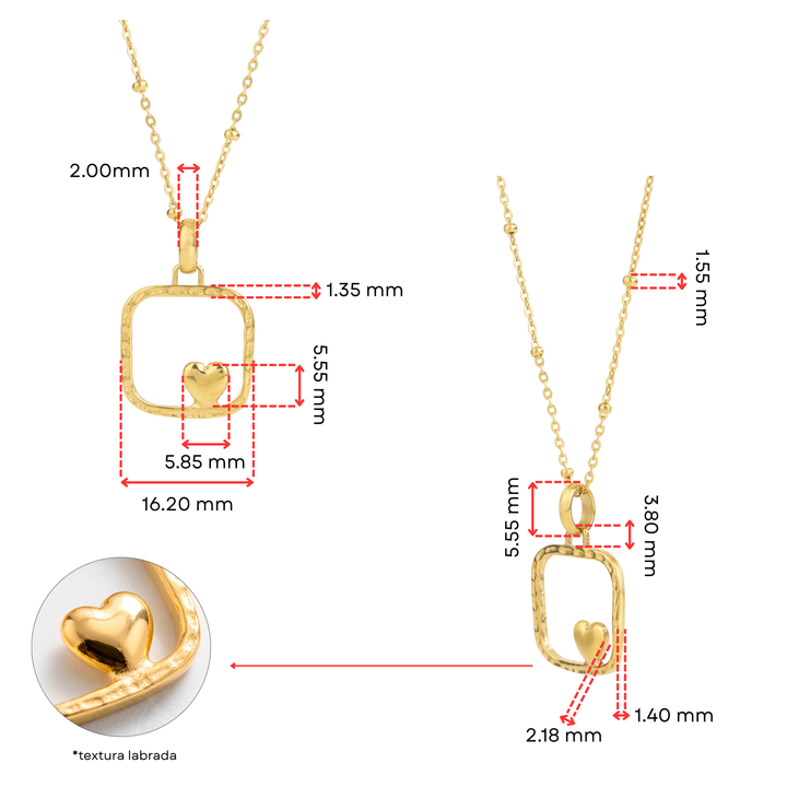 Collar Acero Say Love