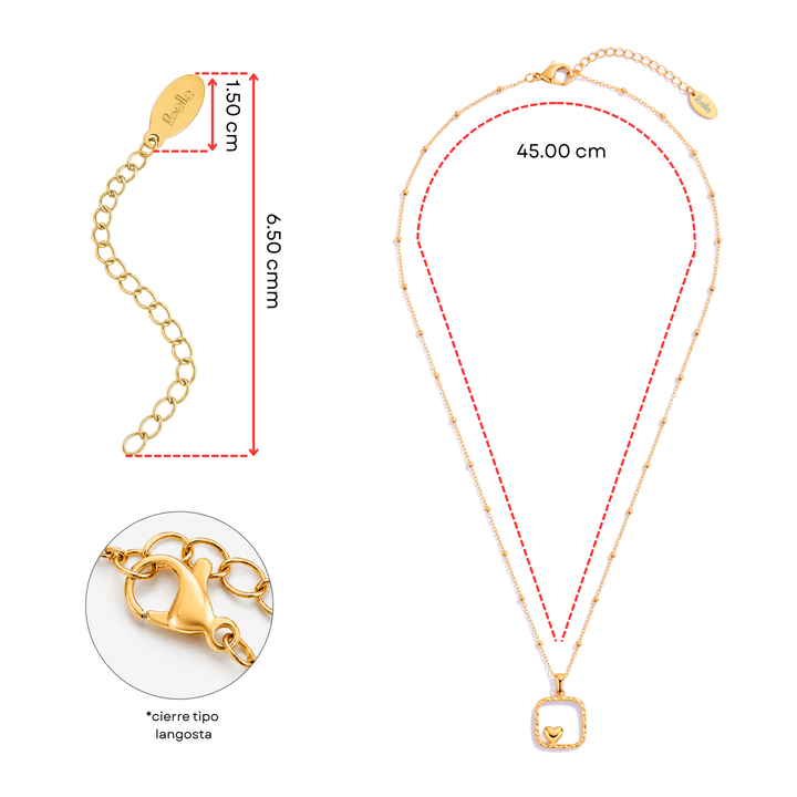 Collar Acero Say Love
