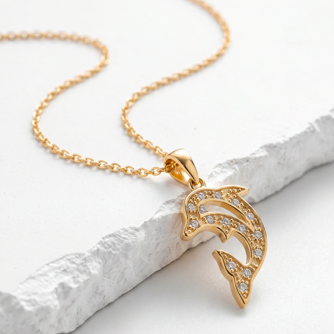 Collar Acero Little Dolphin