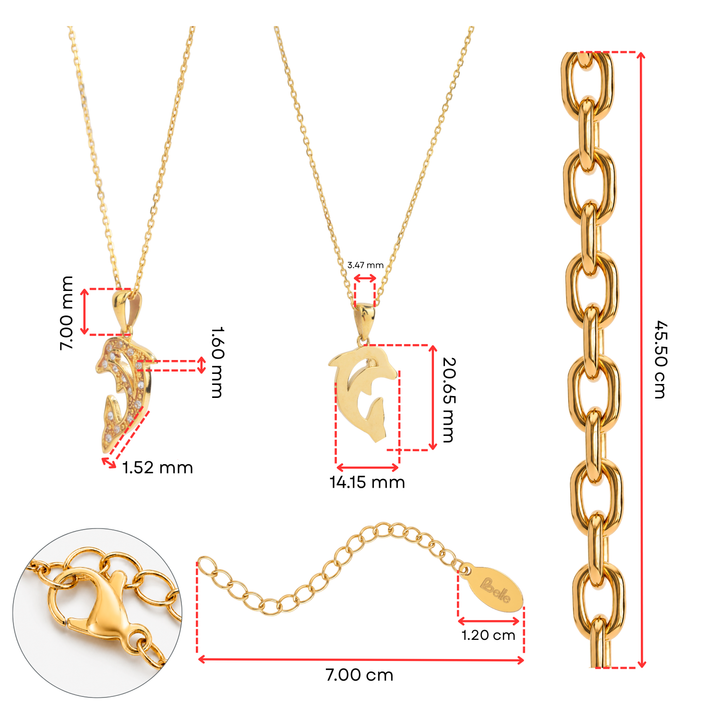Collar Acero Little Dolphin