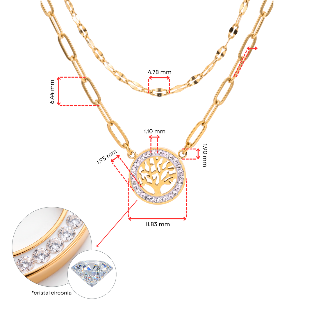 Collar Acero Alba Tree
