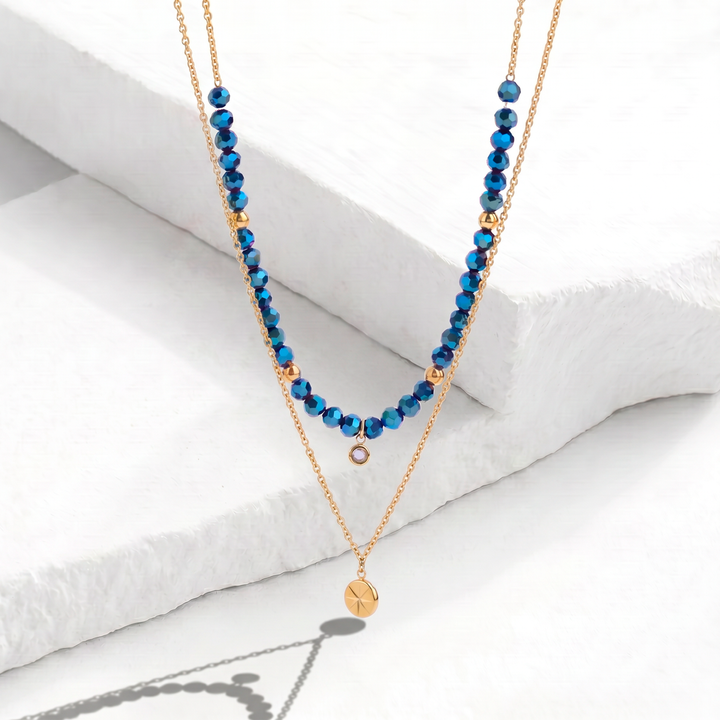Collar Acero Stella Blue