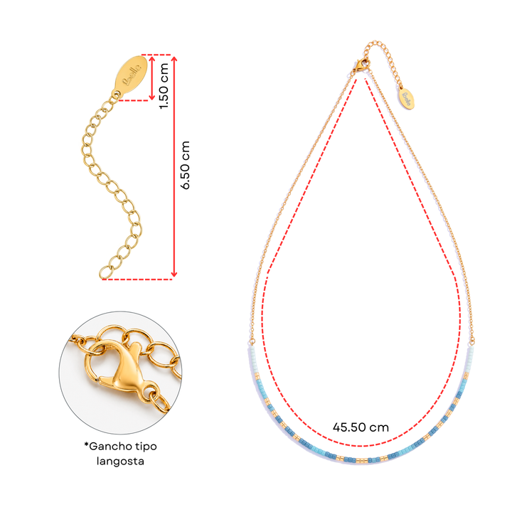 Collar Acero Ibiza Sun
