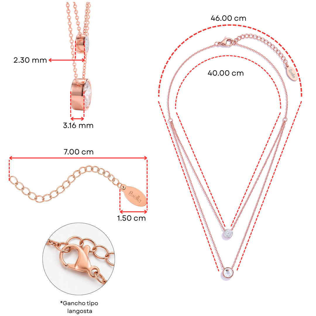 Collar Acero Brooklyn Rose