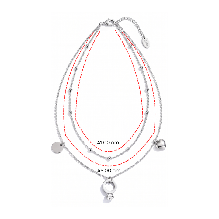 Collar Acero Amour Duet