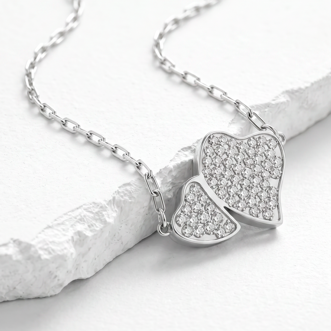 Collar Acero Corazón Constelación