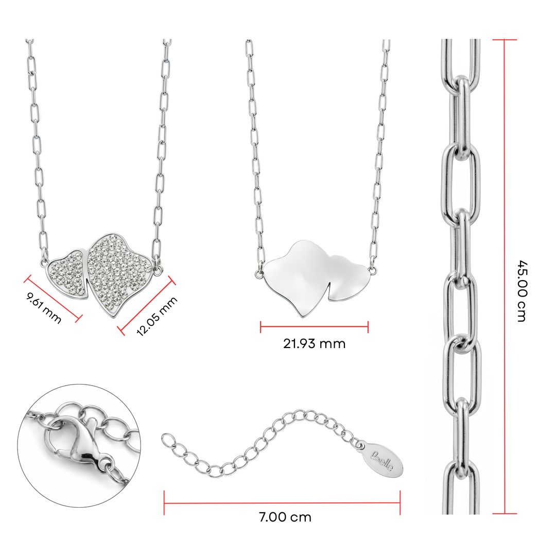 Collar Acero Corazón Constelación