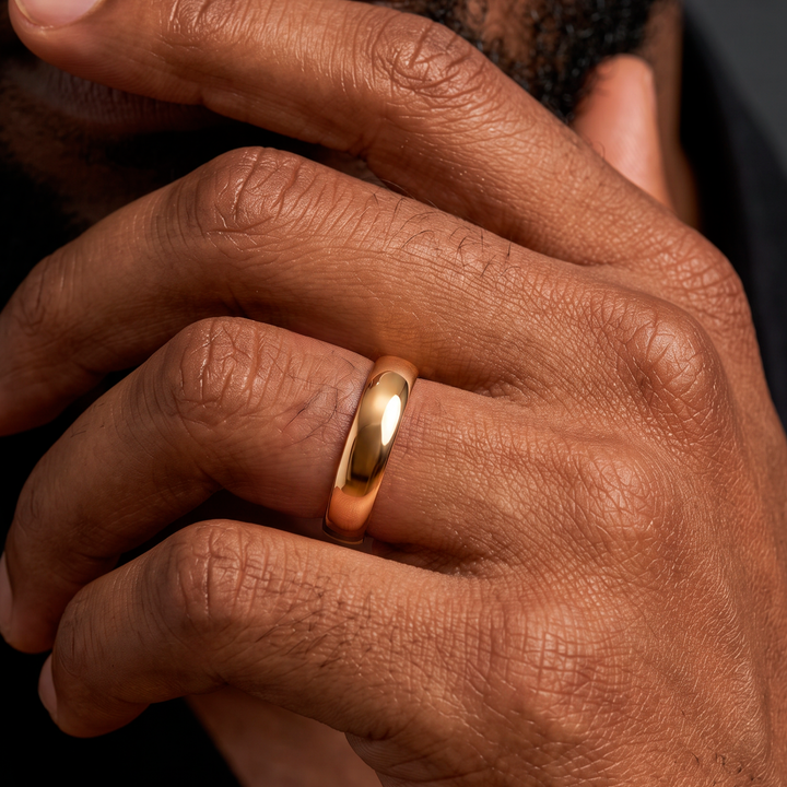 Anillo Tungsteno Satinado - Hombre