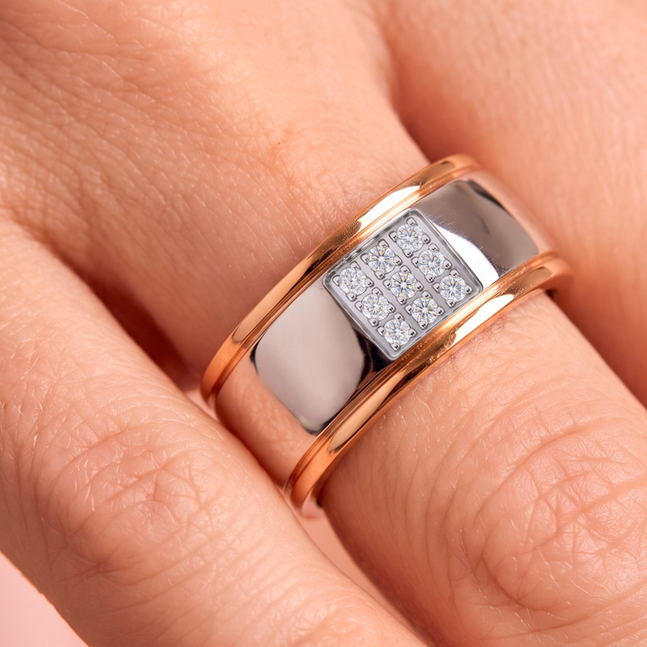 Anillo Acero Destello - Mujer