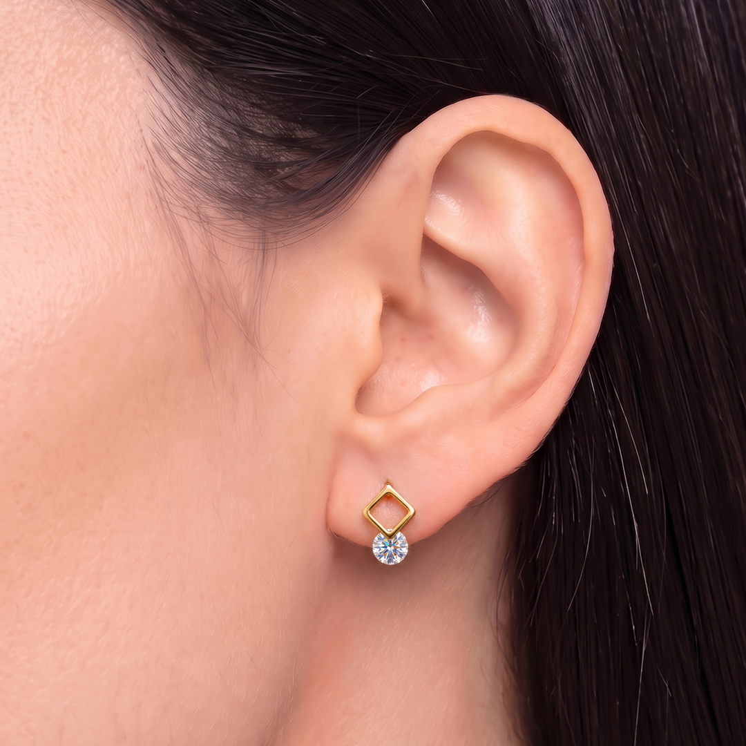 Aretes Acero Liliana