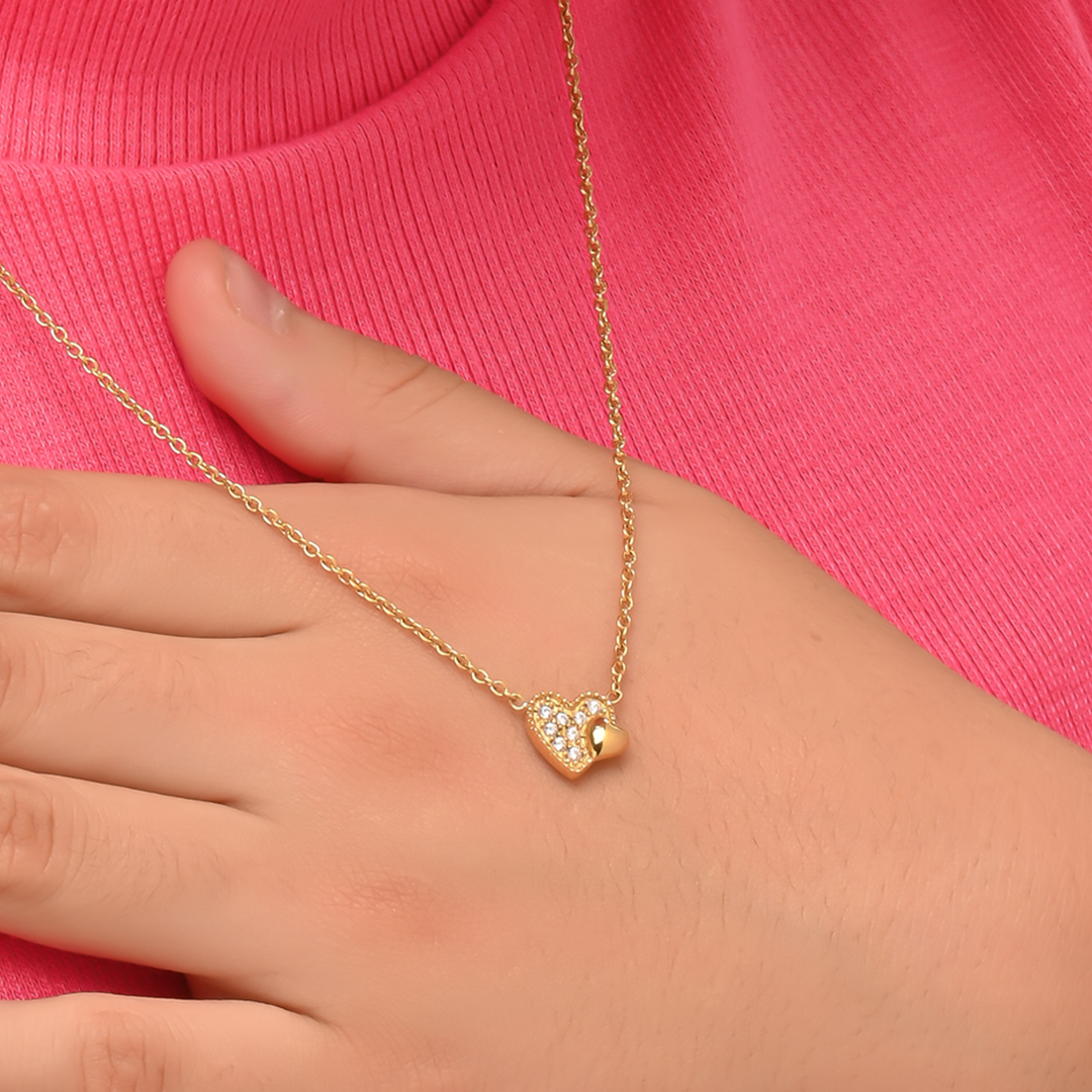 Collar Acero Mini Heart