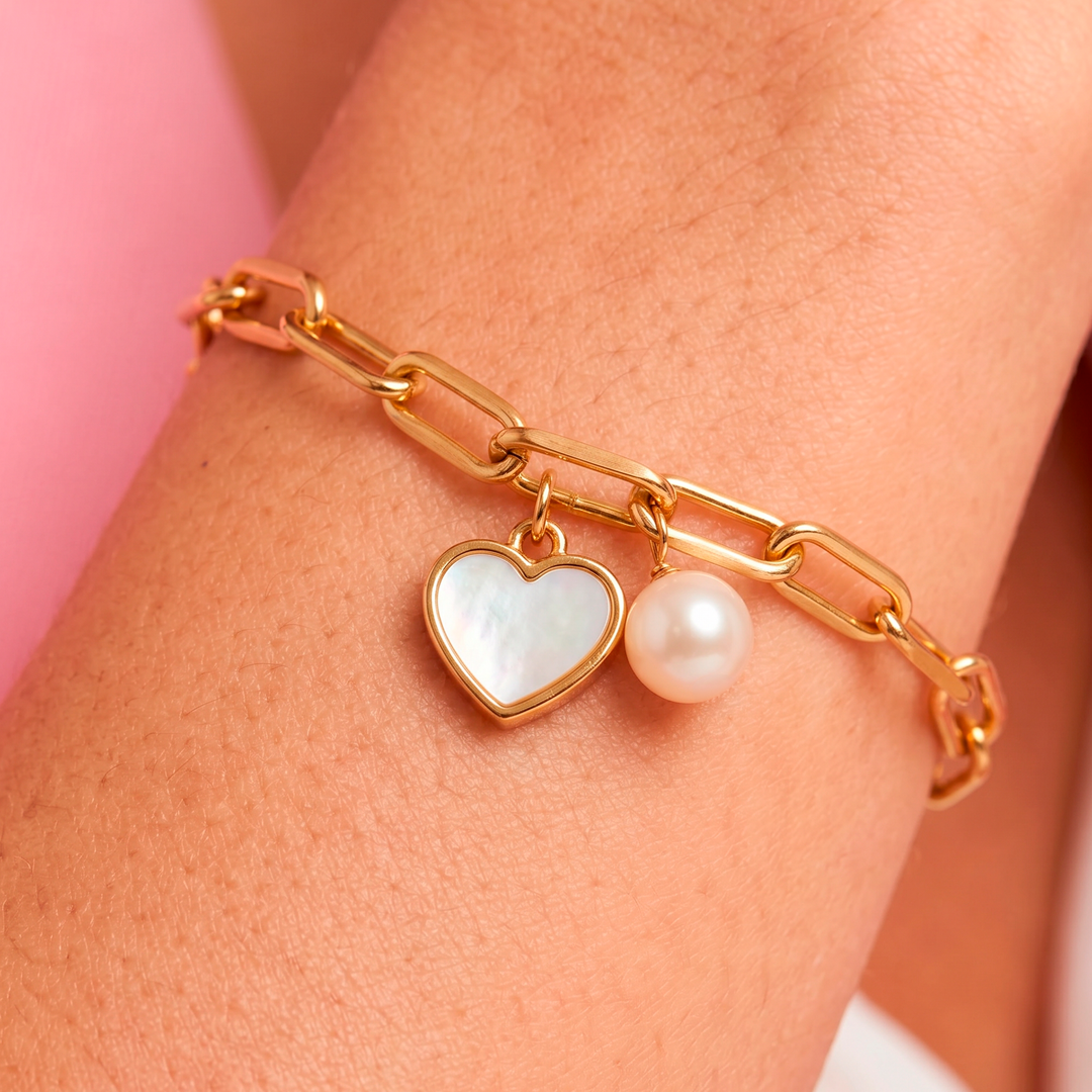 Pulsera Acero Sweet Pearl