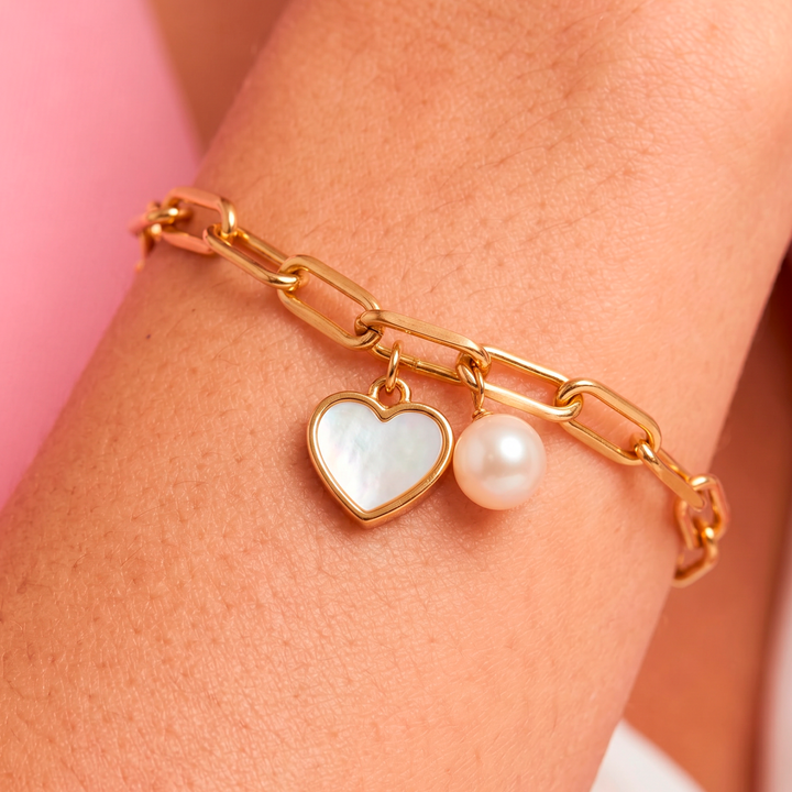 Pulsera Acero Sweet Pearl