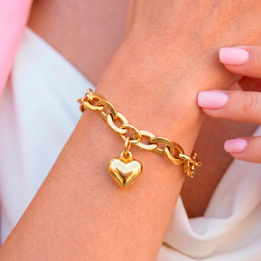 Pulsera Acero Bold Heart